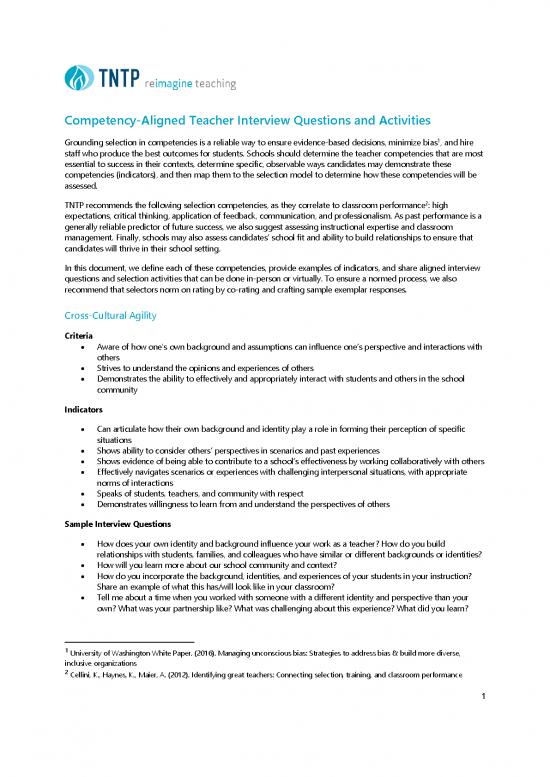 picture Teacher Competencies Pdf 112806 | Competency Aligned Interview Questions And Activities Tntp