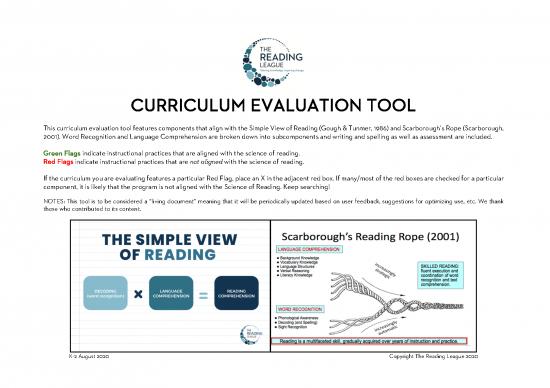 picture Curriculum Evaluation Pdf 113698 | Curriculum Evaluation Tool August 2020