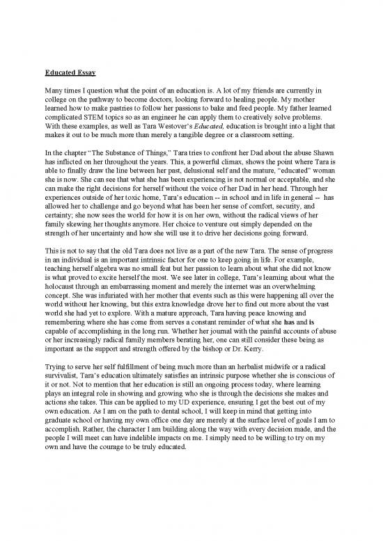 picture Education Pdf 113065 | Educated Essay Josephine Oei