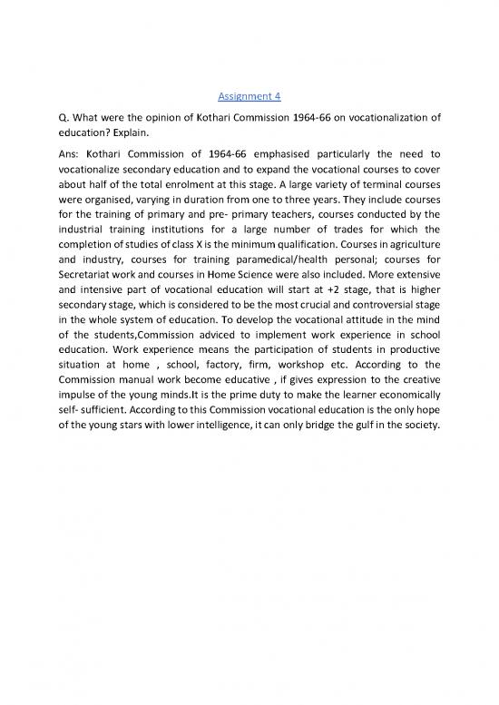 picture Education Pdf 113680 | Education  Vocationalization Of Education According To Kothari Commission