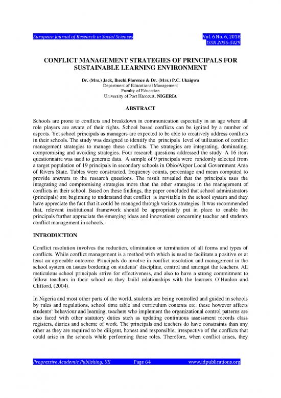 picture_Study Pdf 114837 | Full Paper Conflict Management Strategies Of Principals For Sustainable Learning