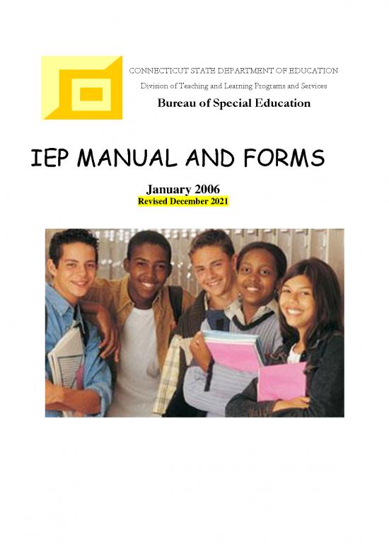 picture Education Pdf 112582 | Iep Manual Revised December 2021 Pdf Ver