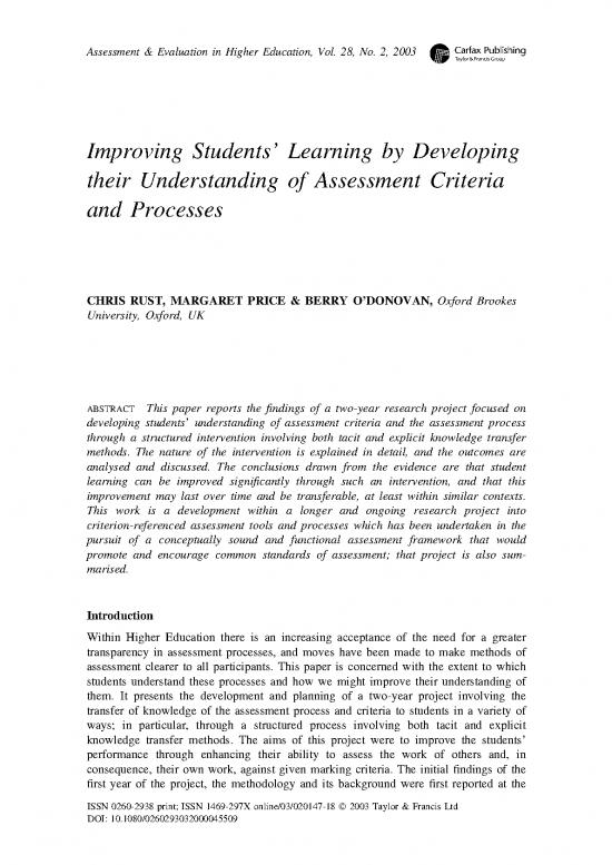 picture Learning Pdf 113843 | Improving Students Learning