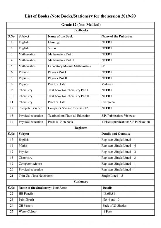 picture Education Pdf 113042 | List Of Books Grade12 Non Medical