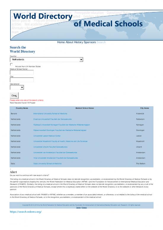 picture_Medicine Pdf 113364 | Listing Of International University School Of Medicine Iusom In Who World Directory Of Medical Schools Wdoms