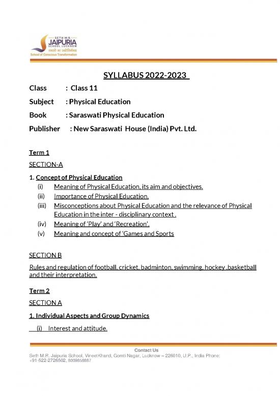 picture1_Education Pdf 112702 | Physical Education Class 11 2022 23