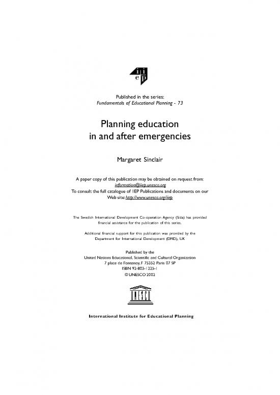 picture Online Education Pdf 114176 | Planning Education In And After Emergencies