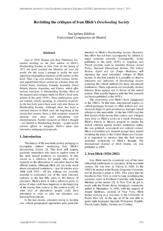 picture_Deschooling Society Pdf 114178 | Revisiting The Critiques Of Ivan Illichs Deschooling Society