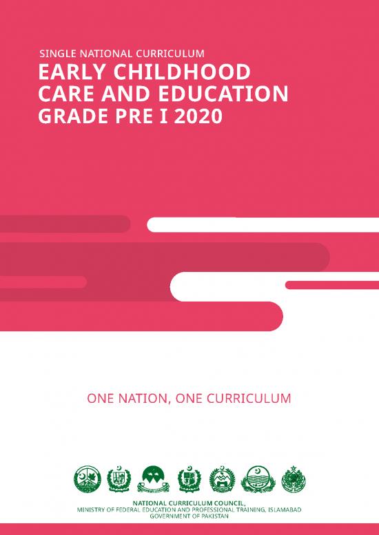 picture1_Single National Curriculum Pakistan 2020 Pdf 114928 | Snc Ecce