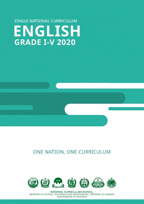 picture1_Single National Curriculum Pakistan 2020 Pdf 114929 | Snc English 1 5