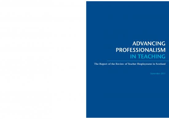 picture Professionalism In Teaching Pdf 113986 | The Report Of The Review Of Teacher Employment In Scotland 0911 Redacted