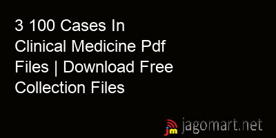 picture 3 100 Cases In Clinical Medicine Pdf Files | Download Free Collection Files
