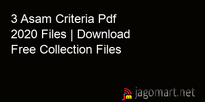 picture 3 Asam Criteria Pdf 2020 Files | Download Free Collection Files