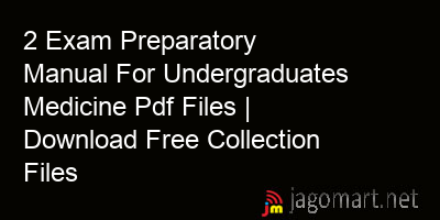 picture 2 Exam Preparatory Manual For Undergraduates Medicine Pdf Files | Download Free Collection Files