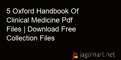 picture 5 Oxford Handbook Of Clinical Medicine Pdf Files | Download Free Collection Files