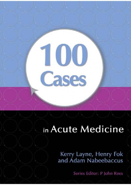 picture Medicine Pdf 115315 | 100 Cases In Acute Medicine Kerry Lane Henry Fok