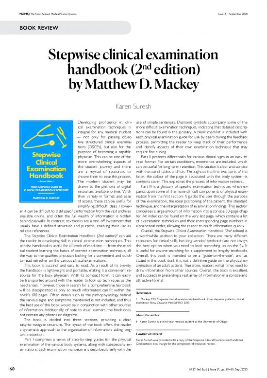 picture Medical Guide Book Pdf 116210 | 17186 Stepwise Clinical Examination Handbook 2nd Edition By Matthew D Mackey