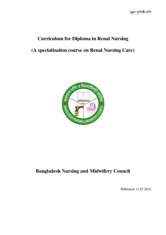 picture_Medical Nursing Pdf 116467 | 19 Curriculum For Diploma In Renal Nursing