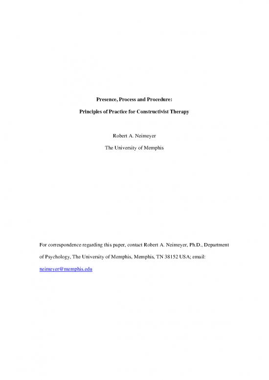 picture1_The Presence Process Pdf 117365 | 3 Ps Neimeyer Presence Process And Procedure