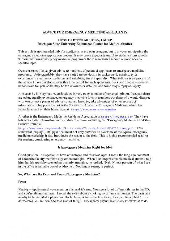 picture1_Medicine Pdf 115322 | Advice For Em Applicants 2011 3