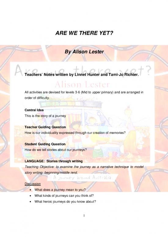 picture_The Journey Home Alison Lester 117306 | Are We There Yet Tn