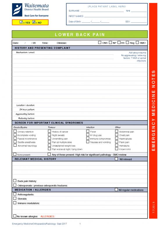 picture_Back Pain Clinical Notes