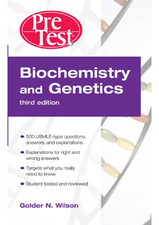 picture Pretest Medicine Pdf 115836 | Biochemistry And Genetics Pretest