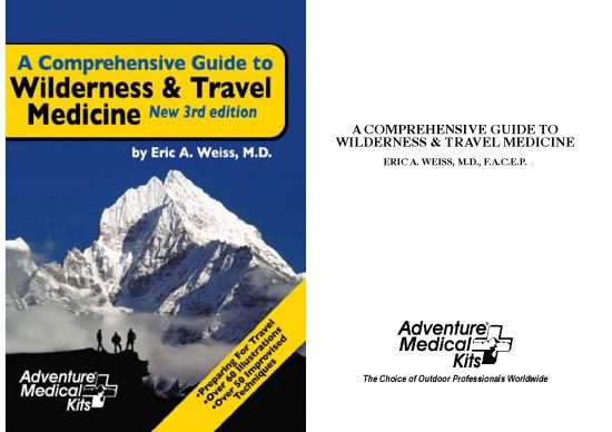 picture Medical Guide Book Pdf 116866 | Comprehensive Guide To Wilderness Travel Medicine