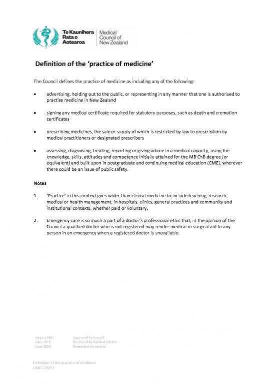 Clinical Medicine Notes Pdf 115991 | Definition Of The Practice Of Medicine