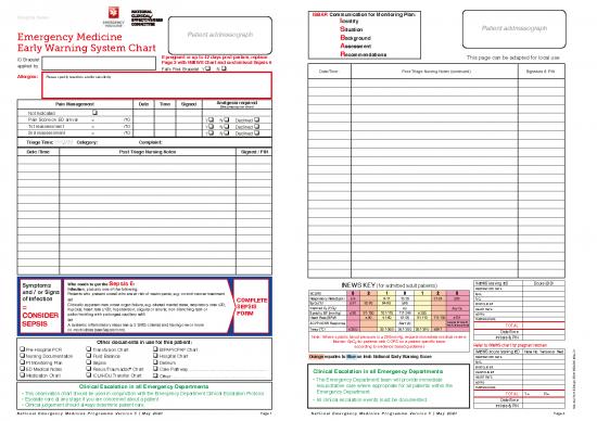 picture1_Emergency Medicine Notes Pdf 116411 | Emergency Medicine Early Warning System   Chart