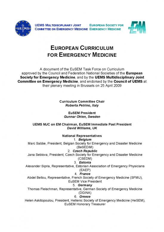 picture1_Medicine Pdf 115508 | European Curriculum For Em Aug09 Djw