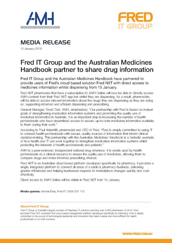 picture1_Australian Medicines Handbook Pdf 116328 | Fred It Amh Media Release 15 January 2018