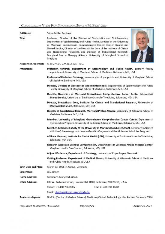 picture1_Academic Pdf 116373 | Full Cv For Prof Soren M Bentzen