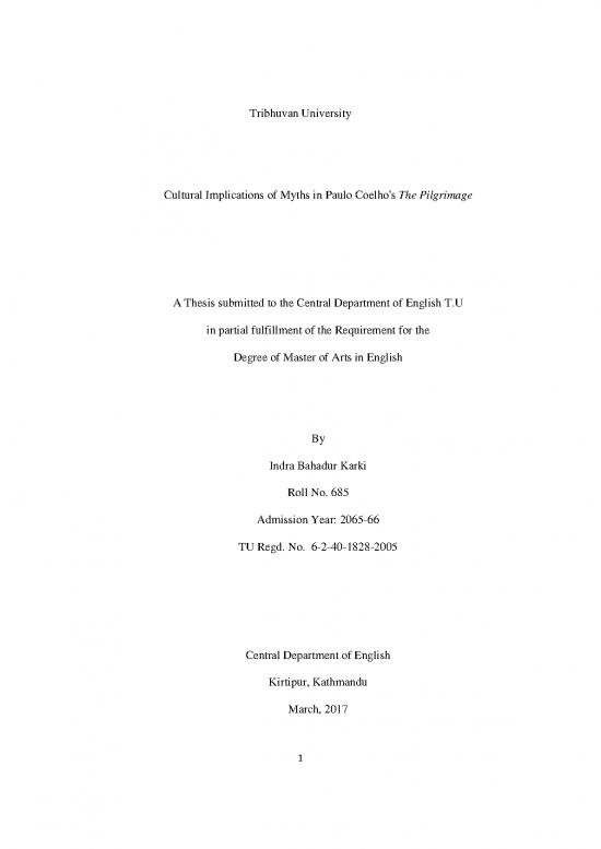 picture1_Paulo Coelho Pilgrimage Pdf 116691 | Full Thesis