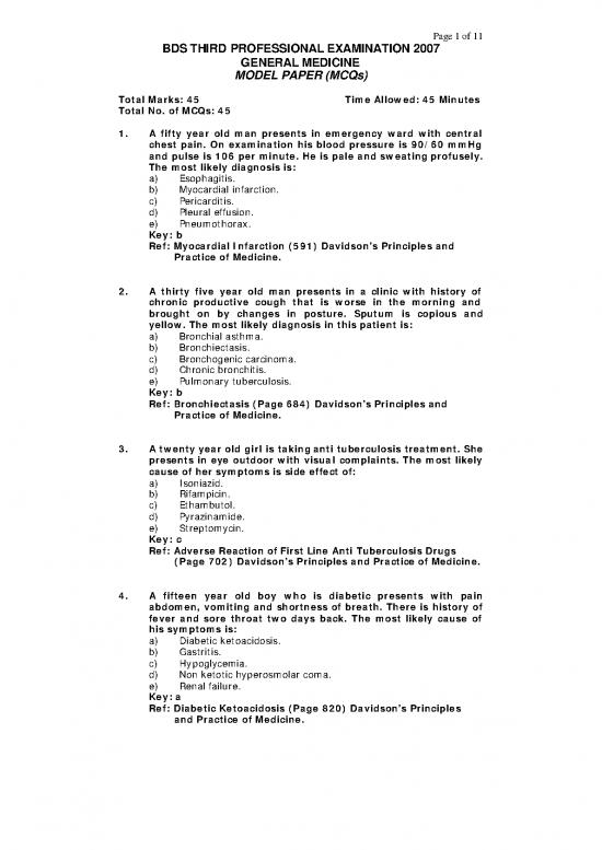 picture1_Davidson Medicine Pdf 115655 | General Medicine Mcq