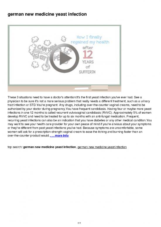 picture German New Medicine Pdf 116208 | German New Medicine Yeast Infection Download