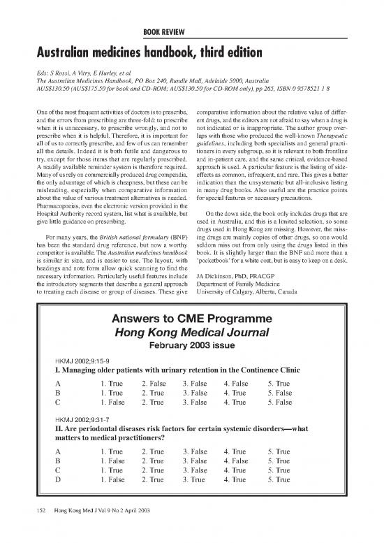 picture1_Australian Medicines Handbook Pdf 116342 | Hkm0304p152