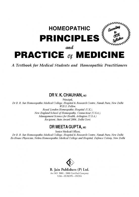 picture Medicine Pdf 115451 | Homeopathic Principles Practice Of Medicine 9788131901632