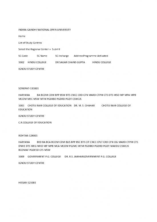 picture1_Ignou Study Centre List Pdf 117489 | Ignou Study Centres