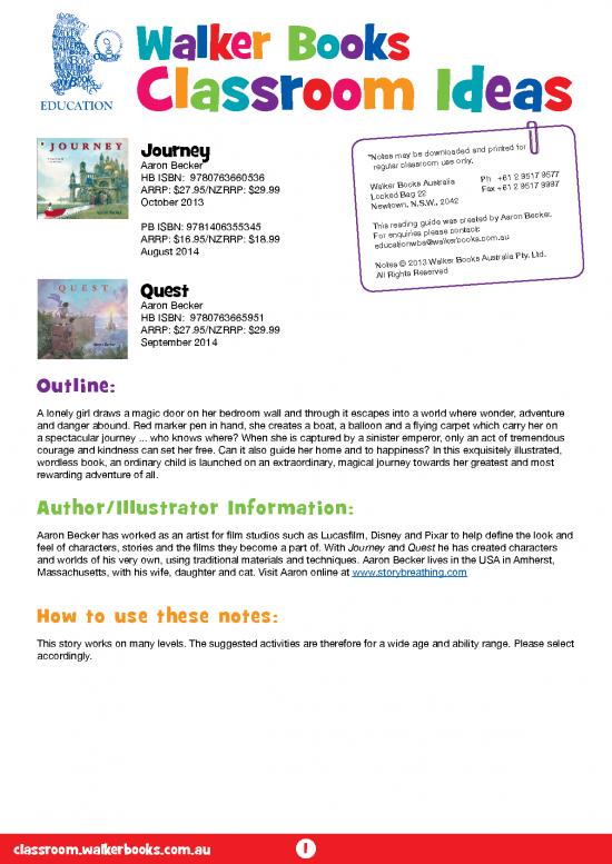 picture1_Journey Aaron Becker Pdf 116620 | Journey And Quest Reading Guide