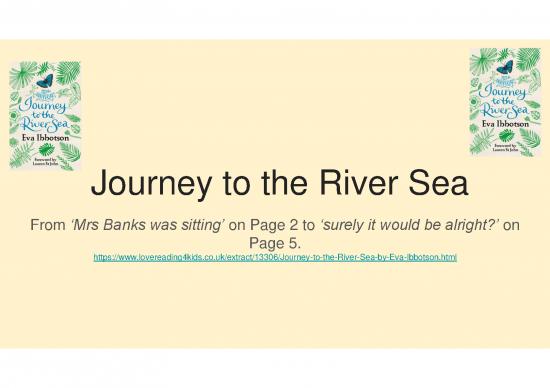 picture1_Journey Pdf 117252 | Literacy Comprehension Journey To The River Sea 24 November