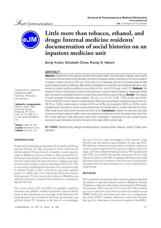 picture Network Theory Notes Pdf 116356 | Little More Than Tobacco Ethanol And Drugs Internal Medicine Residents Documentation Of Social Histories On An Inpatient
