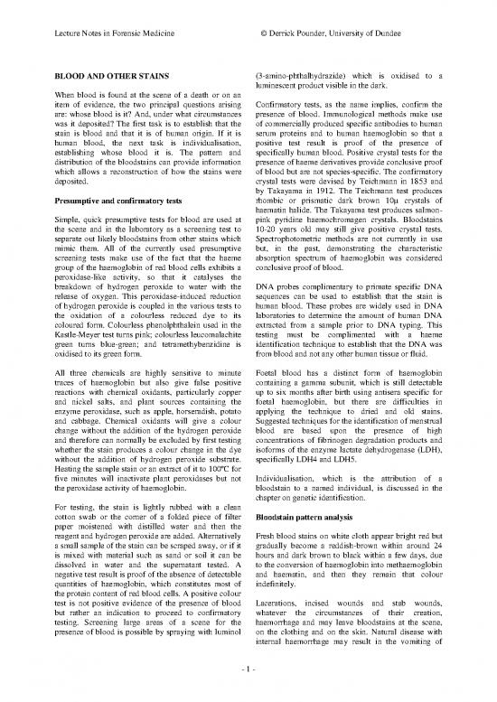 picture Medicine Notes Pdf 115772 | March 13 Forensic Pathology Derrick Pounder