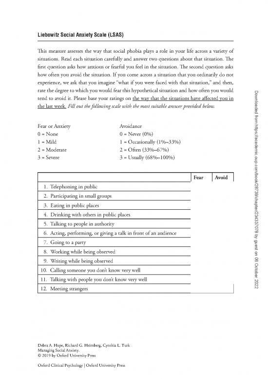 picture Liebowitz Social Anxiety Scale Pdf 117414 | Med 9780190247591 Interactive Pdf 009