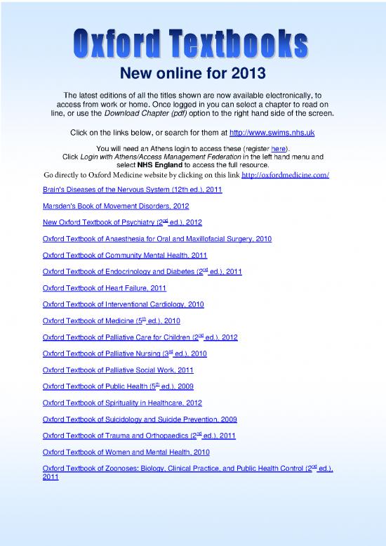 picture Oxford Textbook Of Medicine Pdf 116019 | New Online For 2013