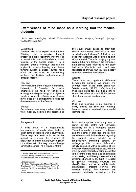 picture Mind Maps For Medical Students Pdf 115843 | Or4 Amila Wickramasinghe