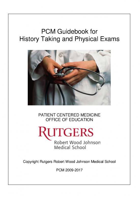 picture1_Medical Guide Book Pdf 116236 | Pcm Guidebook For History Taking And Physical Exam, Revised Final, 9 20 17