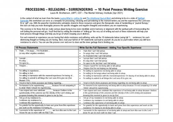picture The Untethered Soul Pdf 116778 | Processing Releasing Surrendering 10 Point Process Writing Exercise
