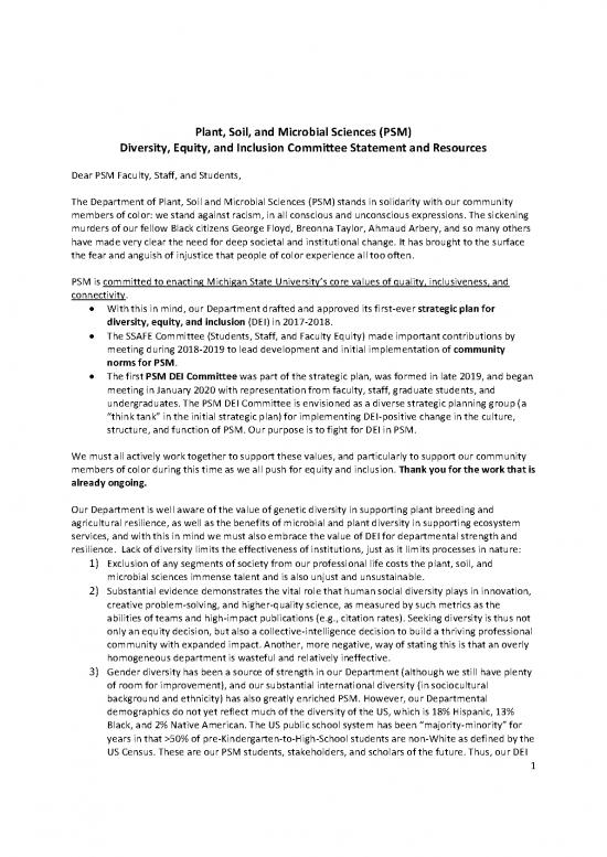 picture_Psm Dei Committee Statement And Resources 2020 06 30