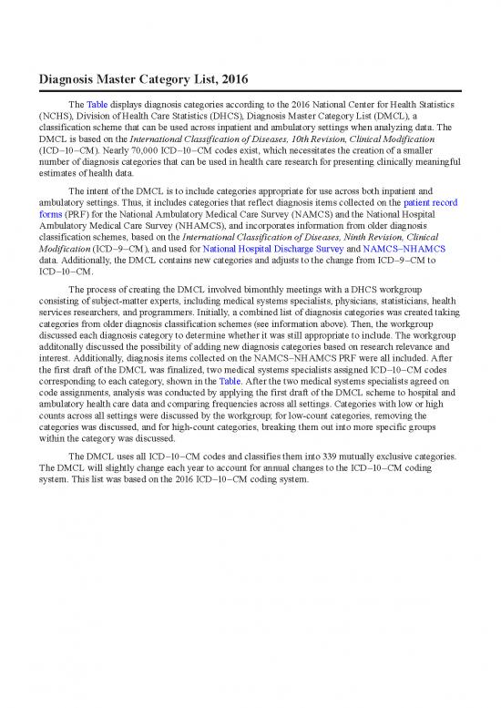 picture Medical Diagnosis List Pdf 115900 | Reclass Icd 10 Cm Tables